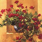 Philip Craig Famous Paintings - Ivy Geraniums